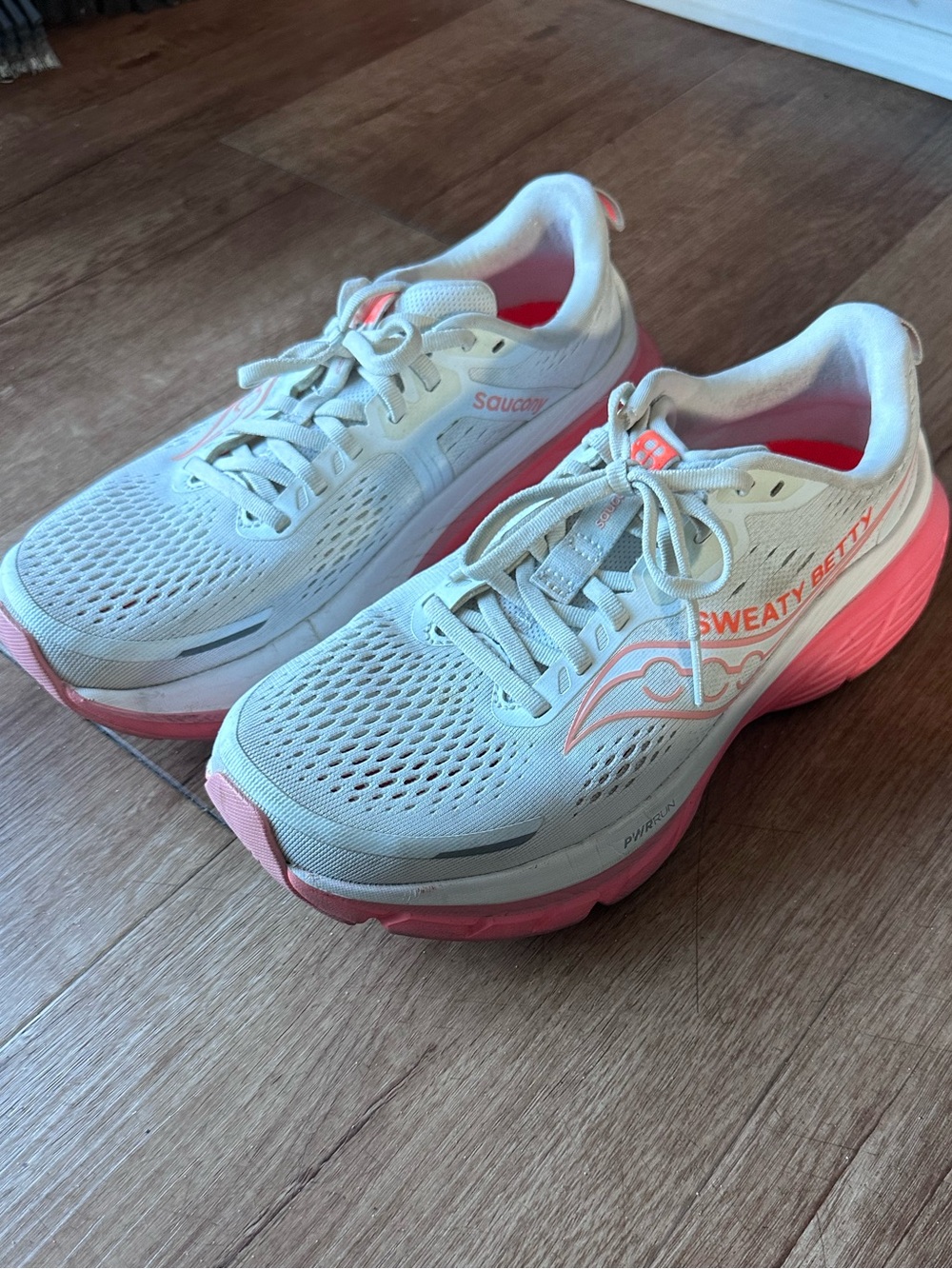 Saucony Women's White & Pink Sweaty Betty Running Shoes